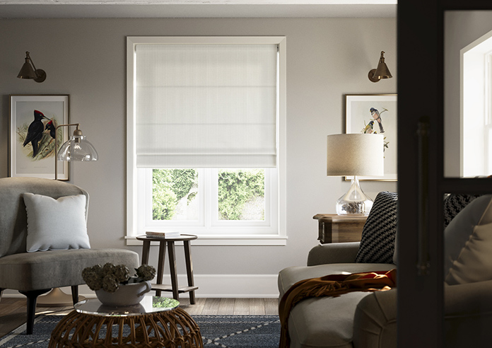 Laura Ashley Candy Stripe, Steel - Roman Blind - Image 3